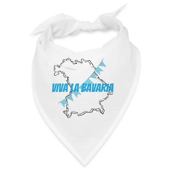 Viva La Bavaria :-) - Bandana - Weiß - Vorne