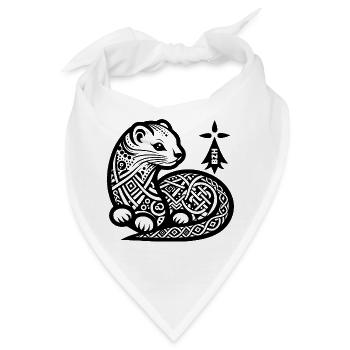 Hermelin - Bandana - Weiß - Vorne
