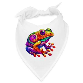 Frosch - Bandana - Weiß - Vorne