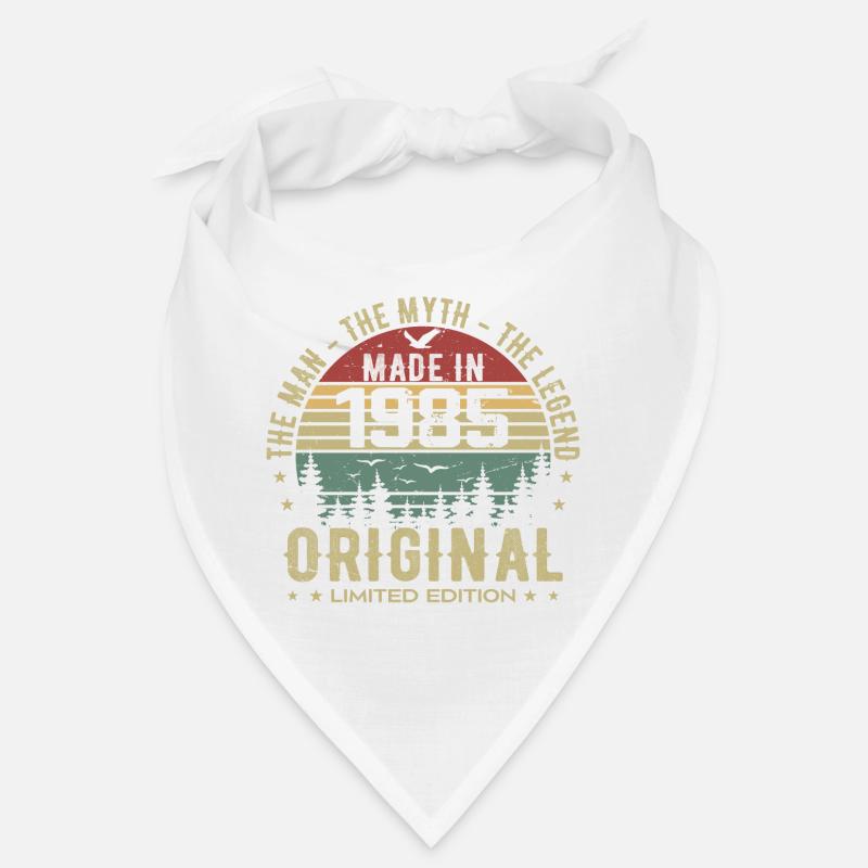 Original 1985 Retro 1985 Geburtstagsgeschenk 1985 - Bandana - Weiß
