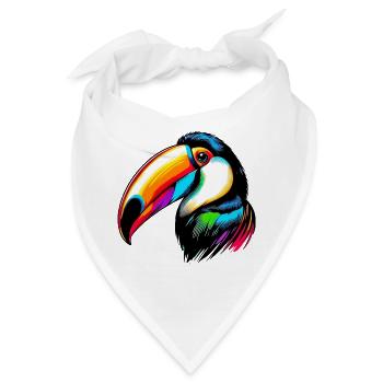 Tukan - Bandana - Weiß - Vorne