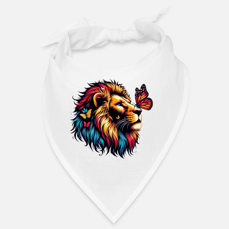 Lion and Butterfly Bandana