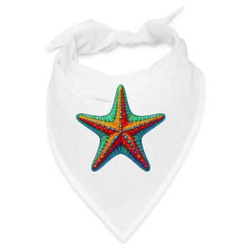Seestern - Bandana - Weiß - Vorne