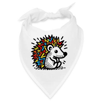 Igel - Bandana - Weiß - Vorne