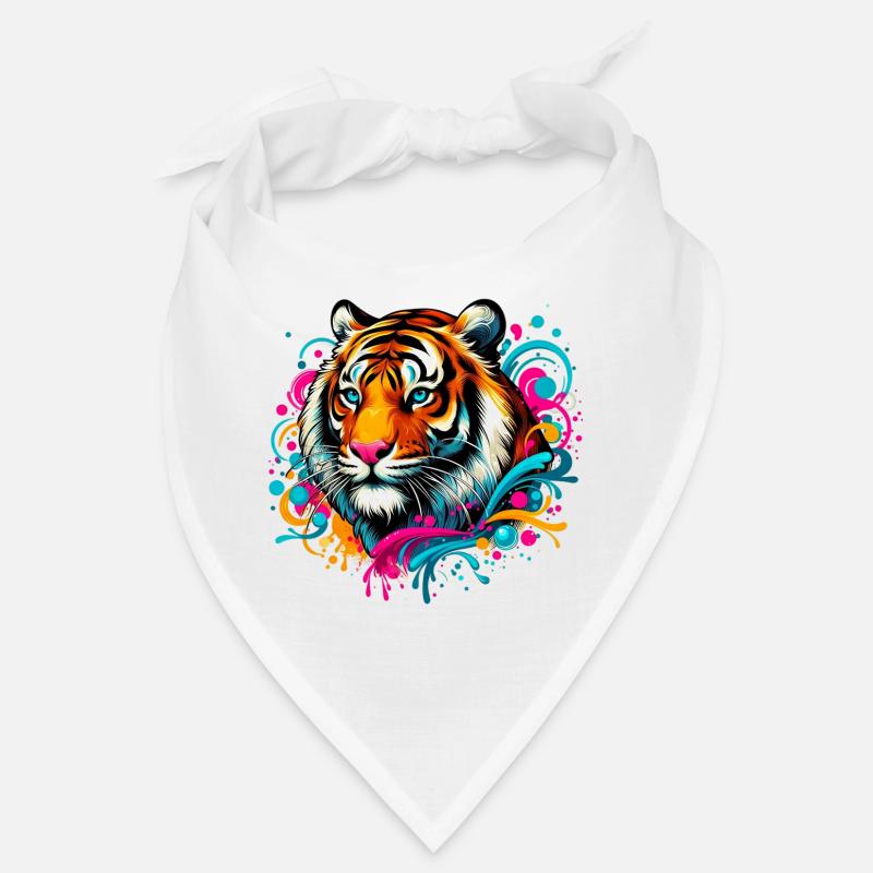 Tiger - Bandana - Weiß