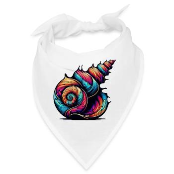 Muschel - Bandana - Weiß - Vorne