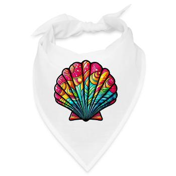 Muschel - Bandana - Weiß - Vorne