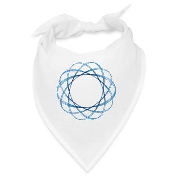 geometrical form (mod.) gekräuselt - Bandana - Weiß - Vorne