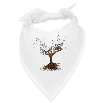 Lebensbaum - Bandana - Weiß - Vorne