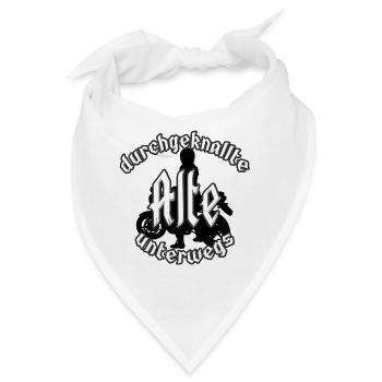 durchgeknallte Alte unterwegs - Bandana - Weiß - Vorne