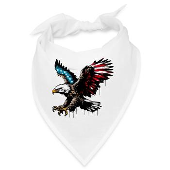 Adler - Bandana - Weiß - Vorne