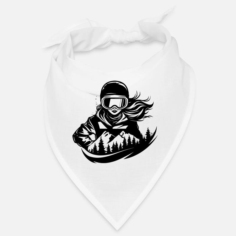 Dessin d’une snowboardeuse Bandana