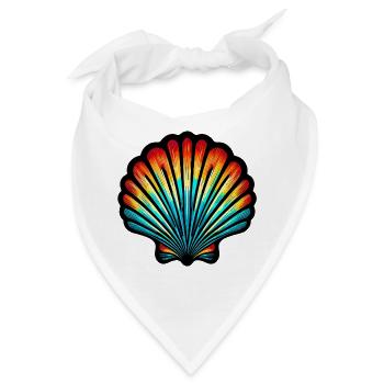 Muschel - Bandana - Weiß - Vorne