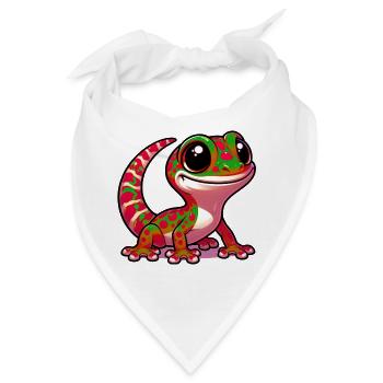 Gecko - Bandana - Weiß - Vorne