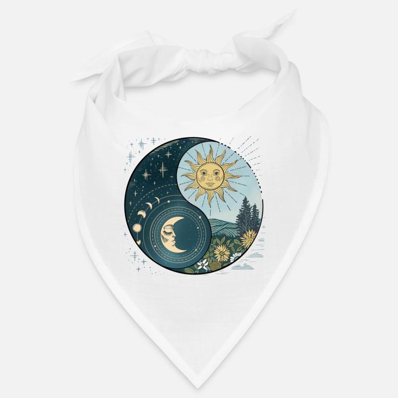 Yin Yang Sun and Moon Celestial Harmony Bandana