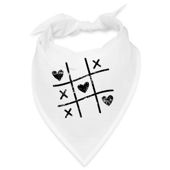 Valentinstag Valentinstag Valentinstag - Bandana - Weiß - Vorne