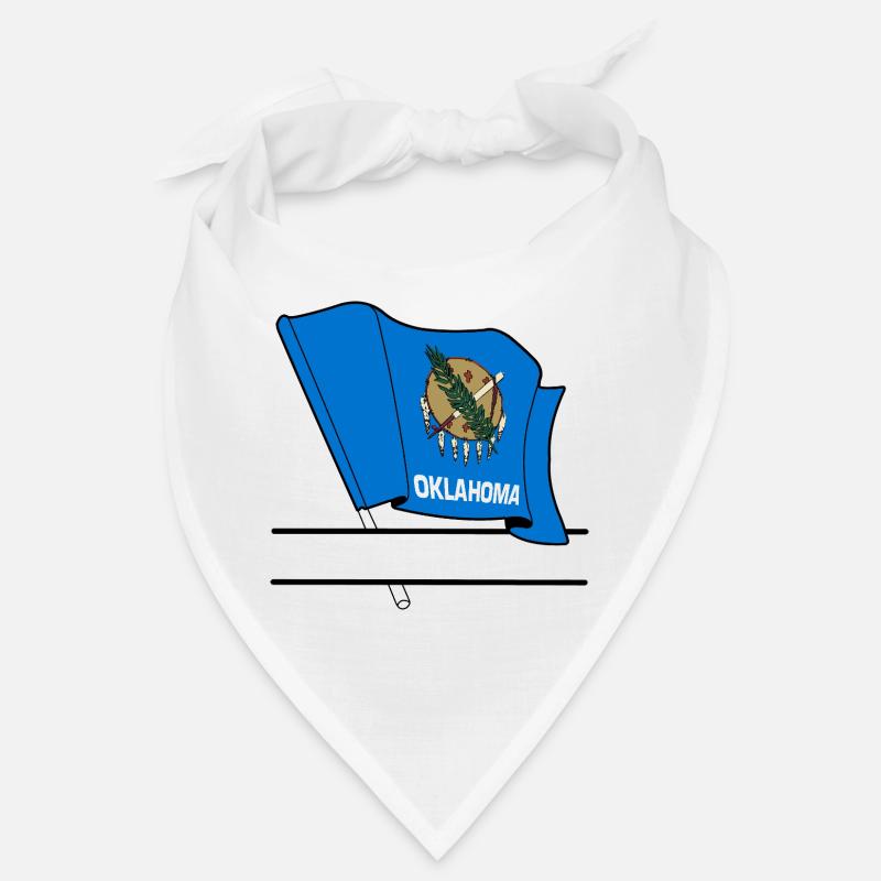 Flag Oklahoma text banner Bandana