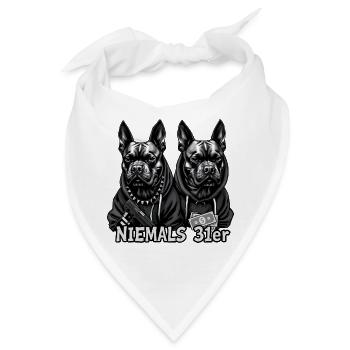 Niemals 31er - Bandana - Weiß - Vorne