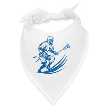 Lacrossespieler Grafik - Bandana - Weiß - Vorne