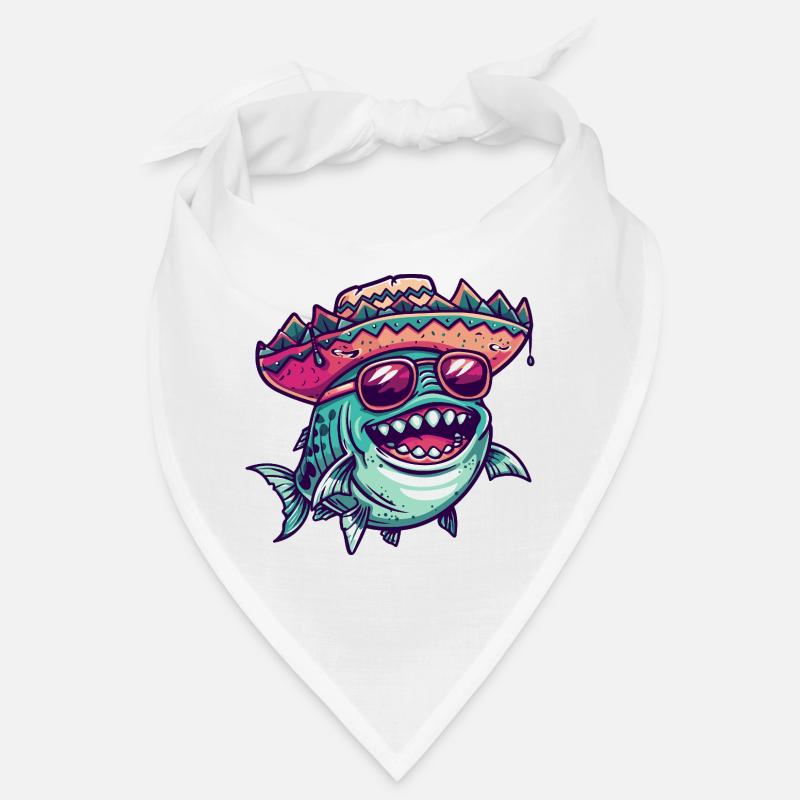 Piranha Fish Sombrero Bandana