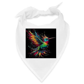 Kolibri - Bandana - Weiß - Vorne