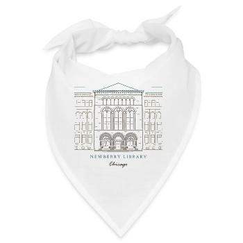 Historisches Bibliotheksgebäude Chicago - Bandana - Weiß - Vorne