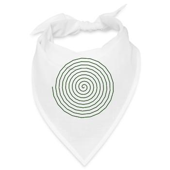 Feng Shui Spirale Motiv - Bandana - Weiß - Vorne