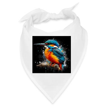 Eisvogel - Bandana - Weiß - Vorne