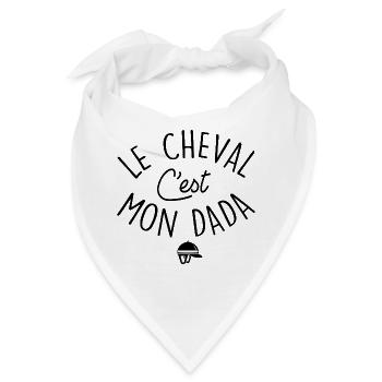 Reiten Reitsport Phrase Humor - Bandana - Weiß - Vorne