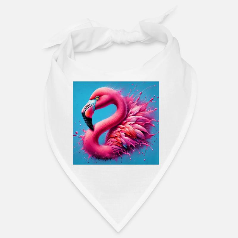 Flamingo - Bandana - Weiß