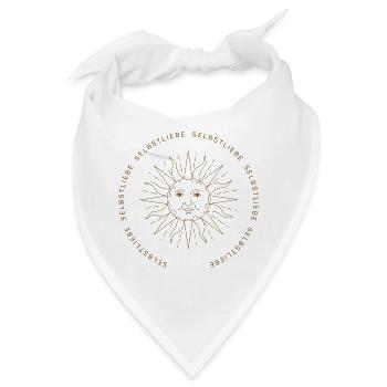 Selbstliebe - Dein Reminder für Achtsamkeit - Bandana - Weiß - Vorne