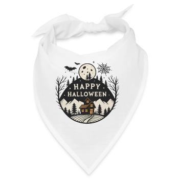 Halloween-Nacht-Berghütte - Bandana - Weiß - Vorne