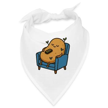 Zertifizierte Couch Tuber - Bandana - Weiß - Vorne