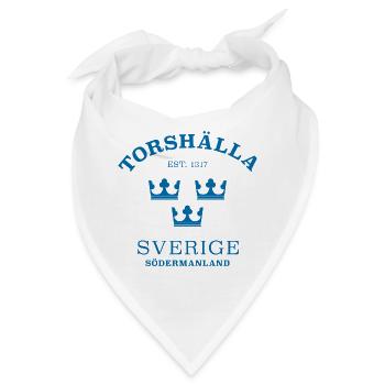 Torshälla Sverige Schweden - Bandana - Weiß - Vorne