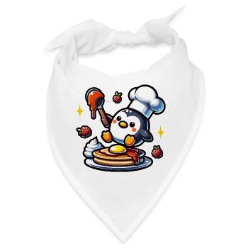Waffeleisen Fan Waffelbäcker Outfit - Bandana - Weiß - Vorne
