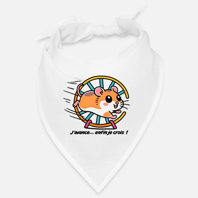 Hamster running in his wheel Bandana
