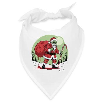 Gruseliges Monster Zombie Weihnachten Horror - Bandana - Weiß - Vorne