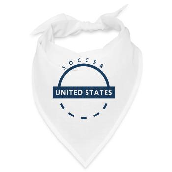 US Soccer Bogenwappen - Bandana - Weiß - Vorne