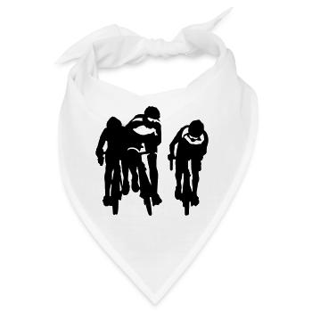 Rennrad - Bandana - Weiß - Vorne