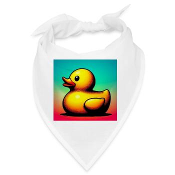 Ente Ente Ente Ente Ente - Bandana - Weiß - Vorne