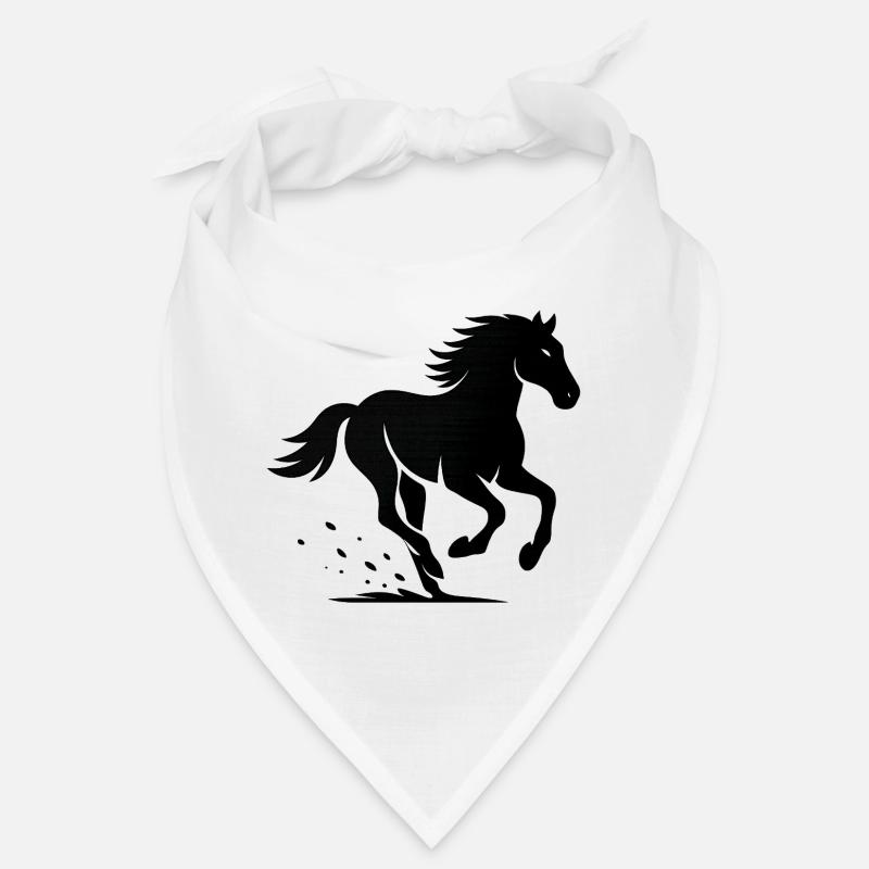Silhouette de galop de cheval Bandana
