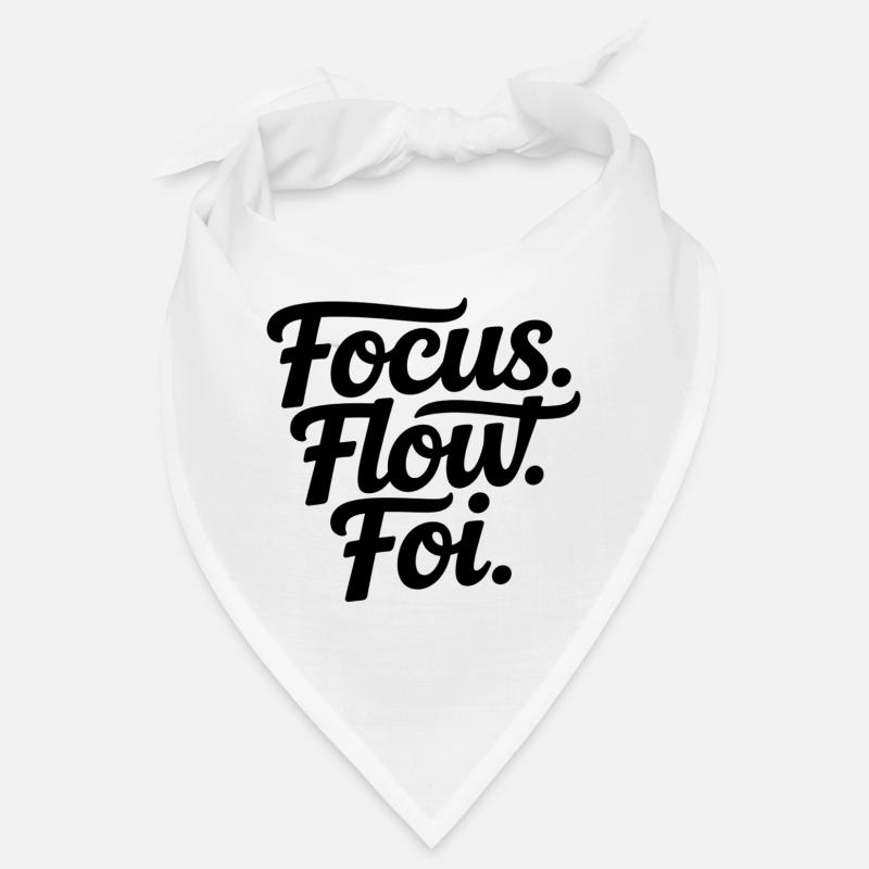 Focus Flow Fly Script Bandana