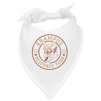 Krampus-Einsatzteam Lustiger Kryptid Krampus - Bandana - Weiß - Vorne