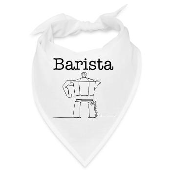Barista Moka Pot - Bandana - Weiß - Vorne