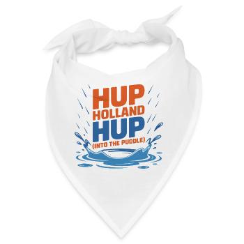 Hup Holland Hup Pfütze Spritzer - Bandana - Weiß - Vorne