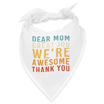 Single Mutter Mama Alleinerziehend Alleinstehend - Bandana - Weiß - Vorne