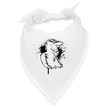 Direkte Motocross Aussage - Bandana - Weiß - Vorne