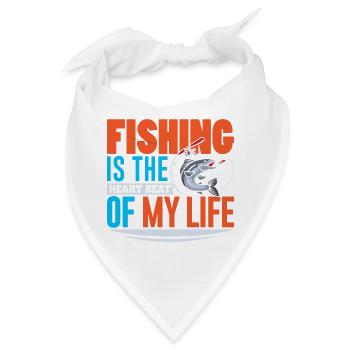 Angler Fischer Angeln Sportfischer - Bandana - Weiß - Vorne