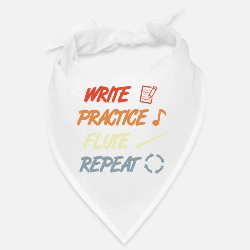 Write Practice Flute Repeat Bandana