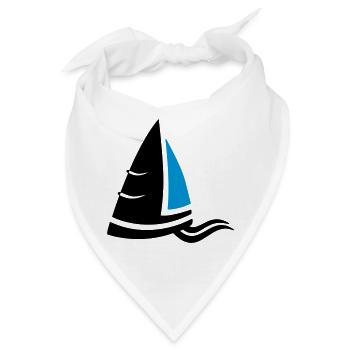 SeeLuft Segel Wappen Segelboot Logo Segelsport - Bandana - Weiß - Vorne